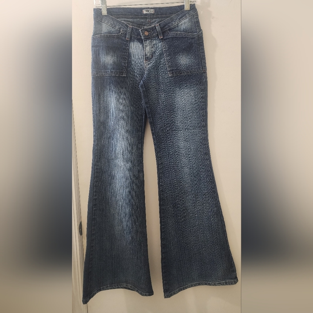 Acty Women's Flared Blue Jeans, Size 40/11.